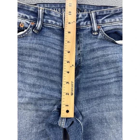 American Eagle Airflex+ Jeans Men 32x34 Blue Stone Wash Slim Whisker Denim - Picture 7 of 10